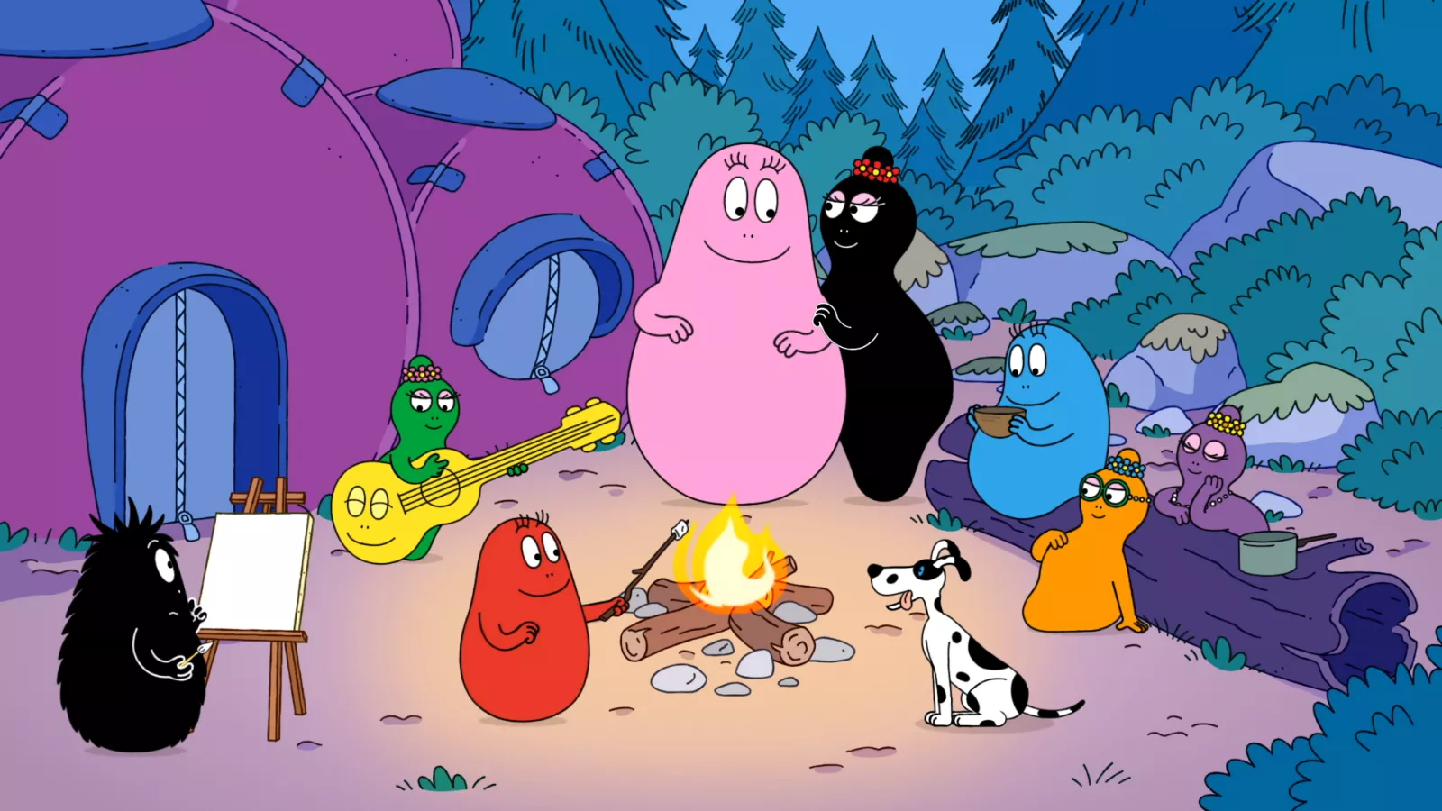 Les Barbapapa: la vie en vert